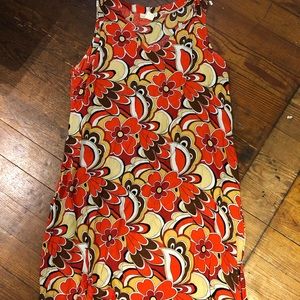 Pineapple cove bright v-neck sundress